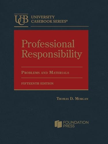 Amazon.com: Professional Responsibility, Problems and Materials