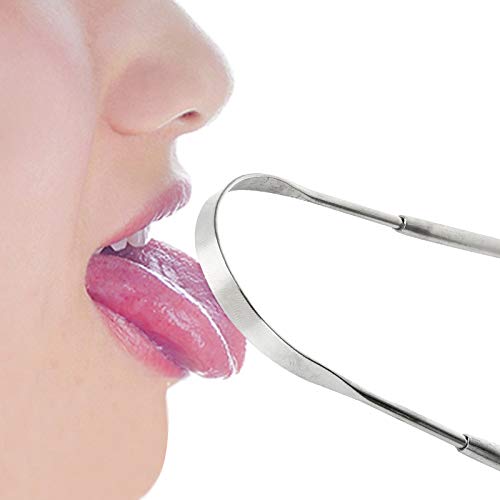 Tongue Scraper 2 Pack FDA Approved Tongue Cleaner 18/8 Stainless Steel Tongue Brush Removes Bacteria and Bad Breath (2 pack) - Thumbnail 5
