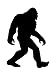 Bigfoot Decal Car Truck 4x4 Yeti Sasquatch Jeep Sticker vinyl Jeep Off Road (5.5" inches (black)