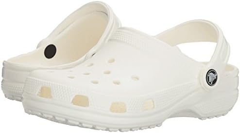 Crocs Unisex adult Crocband Clog Shoes, Color: White, Size: 41/42