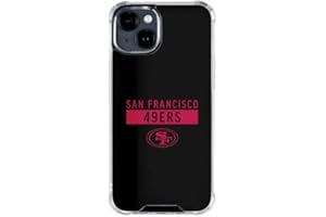 Skinit Clear Phone Case Compatible with iPhone 15 - Officially Licensed NFL San Francisco 49ers Black Performance Series Design