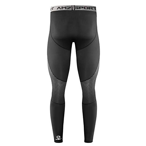 AMZSPORT Heren Compressie Legging Fleece voor Winter Hardlopen - Image 3