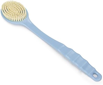 Coolkid Long Handled Massage Scrubber Washer, Long Bath Shower Brush for Exfoliating Self-Cleaning in Shower or Bath