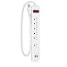 Maxxima 6 Outlet USB Power Strip with Dual USB Ports Surge Protector 300 Joules 2.4A