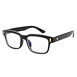 Сomputer Blue Light Blocking Glasses for Women/Men, Black, Size Large