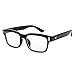 Сomputer Blue Light Blocking Glasses for Women/Men. Anti-Glare, Clear, No-Tint Lenses with Cool Black Frame - Reading, Gaming, Working glasses