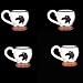 4PC MUG SET, COFFEE MUG,COWBOY WESTERN DECOR