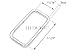 CRAFTMEMORE Metal Rectangle Buckle Ring Fits 1-1/4
