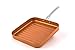 MasterPan Copper tone 11-inch Ceramic Non-stick Square grill pan