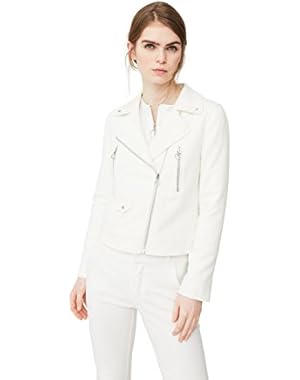 Mango Women's Zipped Biker Jacket