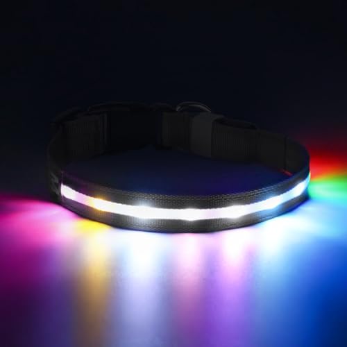 PcEoTllar Rechargeable LED Dog Collar