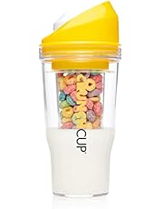 The CrunchCup Standard - A Portable Cereal Cup - No Spoon. No Bowl. It's Cereal On The Go.