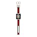 HUANLONG New Nylon Band Compatible with Apple Watch 38/40/42/44mm, Nylon with Leather Buckle Smart Strap Compatible for iwatch Series 1/2/3/4/5 (White/Green/Red, 42mm/44mm)