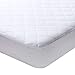 Full Mattress Pad Cover - Fitted Sheet for 54x75 Inches Bed, 16 Inch Deep Pocket, Quilted, White