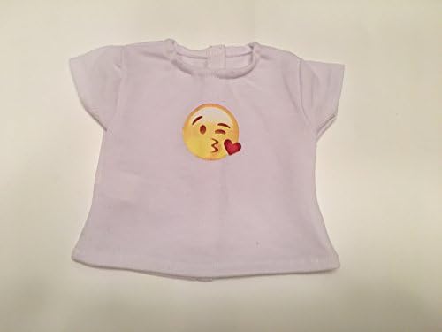 Emoji Tee For Your American Girl Doll. Fits 18" Dolls. Sold By Trendy Dolls.