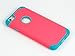 ULAK iPhone 6S Case,iPhone 6 Case, Slim Dual Layer Soft Silicone & Hard Back Cover Bumper Protective Shock-Absorption & Skid-Proof Anti-Scratch Hybrid Case, Rose Pink/Blue