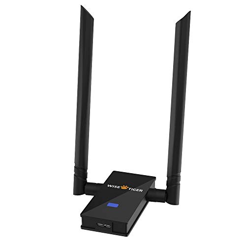 AC1300 WiFi Adapter 2.4/5GHz Dual Band Wireless Adapter USB 3.0 High Speed Transmission Rate WiFi Card for Laptop Desktop PC Support Win 7/8.1/10/XP/Vista, Mac OS X10.6-10.13 Price