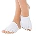 Gent House Gel-Lined Compression Toe Separating Socks Pads of Support for Heel Pain Relief Toe Alignment, Corns, Metatarsalgia, Overlapping Toes & Pinched Toes Cracked Skin Moisturizing 1Pair