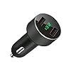 pjp electronics Chargeur allume-cigare Fast 2 Usb pour voiture (protection de sécurité intégrée 3.1A) Adaptateur de…