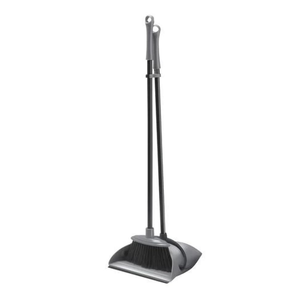 Addis Folding Long Handle Dustpan And Brush Set In Graphite
