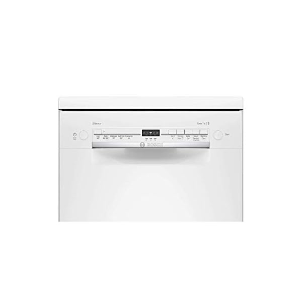 Bosch-SPS2IKW04G-Serie-2-Slimline-Freestanding-Home-Connect-Dishwasher-9-place-settings-45cm-wide-White Bosch SPS2IKW04G Slimline Dishwasher, 9 place settings, 9.5 litre, Silence on Demand, ExtraDry, White, Freestanding