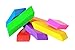 Neliublu Incredible Value Premium Pencils Erasers - 6 Pack Bright Neon Chiseled Erasers