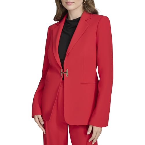 HALSTON H Women's Suits Blazer, Red, 14