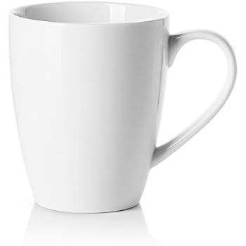 Sweese 6211 Porcelain Mug 16 Ounce for Coffee, Tea, Cocoa, Set of 1,White