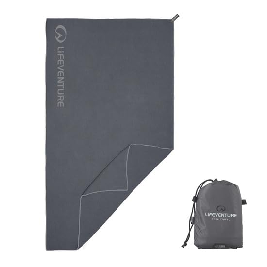 Lifeventure HydroFibre Ultralight And Compact Adventure Sports Towel - Super Fast Drying, Highly Compact