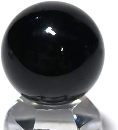 Amazon 石流通センター 高品質 置き石 丸玉 モリオン 天然黒水晶 a 約18 19mm 鑑別済 天然石 パワーストーン 石流通センター インテリア