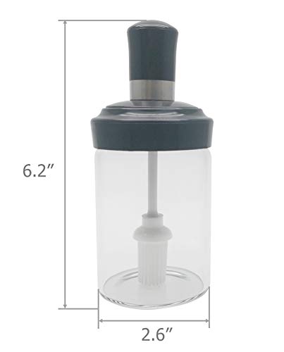 Excelity Oil Bottle with Silicone Brush for Cooking BBQ Kitchen