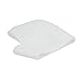 Voberry 1 Pair Silicone Gel Hole Cushion Pad Heel Moisturizing Cracked Skin Feet Pressure Pain Relief Socks for Foot Care Protectors (White)