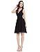 Ever Pretty Double V-Neck Ruched Waist Short Cocktail Party Dress 03989