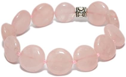 Natural Gemstone Rose Quartz (Stone of Love) Unisex Bracelet/Healing Stone