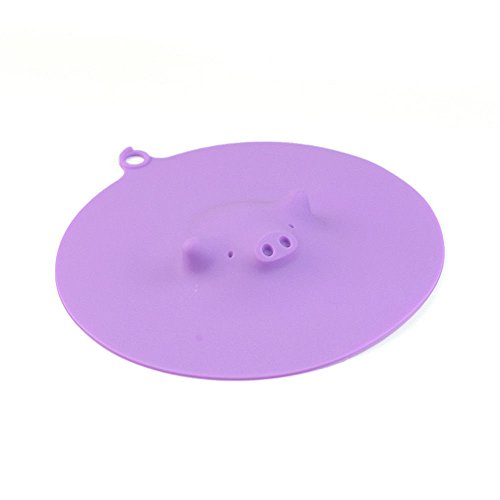 NUOMI Pig Silicone Cup Lids Drink Covers Set of 4 Coffee Mug Cup Covers, Creative Cute Pig-Head