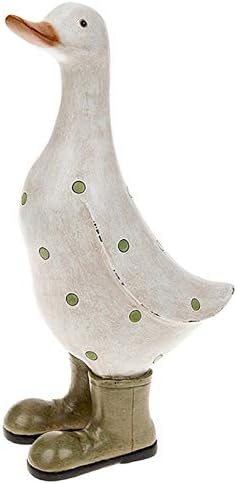 Shudehill GiftwareDavids Green Polka Dot Duck Ornament Figurine Large