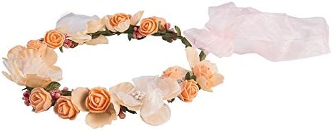 GIORYK Flower Halo Bridal Floral Crown Hair Wreath Mint Head Wreath Wedding Accessories Headpiece