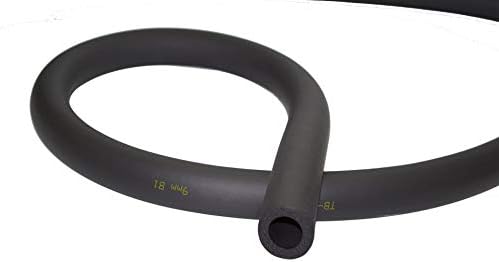 TUANBANG 9mm Thick Rubber Foam Pipe Insulation Tubing Heat and Cold Preservation Insulation 1.8m Length (1-1/4" ID x 3/8" THK)