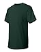 Hanes TAGLESS 6.1 Short Sleeve T-Shirt w/ Pocket-Deep Forest L