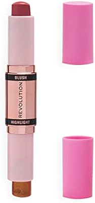 Weedup Revolution, Blush & Iluminador Bar, Rosa Ruborizado, Blush Facial e Iluminador, 4,3g