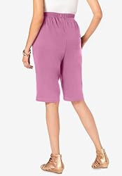 Roaman's Women's Plus Size Soft Knit Bermuda Short