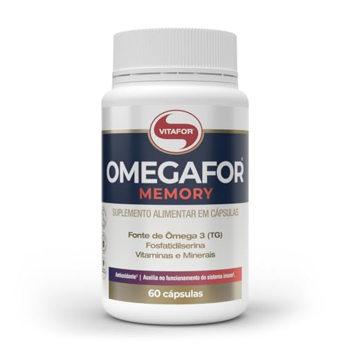 Ômegafor Memory (60 caps), Único, VitaFor | Ômega 3-TG, Fosfatidilserina, Colina, Vitaminas e Minerais