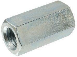 PFC 3/4"-10 NC x 2-1/4" Grade A Regular Coupling Nuts Zinc Plated - 20 per Box
