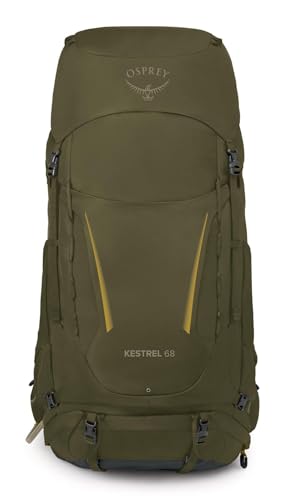 Osprey Kestrel Mens Backpacking Pack, 68L Small/Medium, Moss Green
