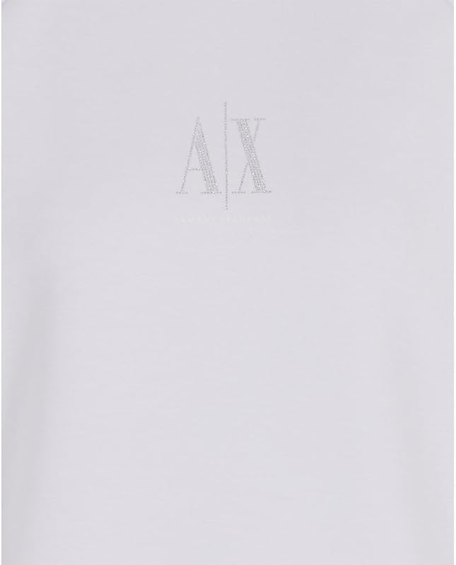 Mulheres, Projeto Icon, Logótipo Brilhante, Sweatshirt, Gola Redonda, Branco Óptico, L, Cor Branca., L