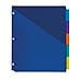 Avery Big Tab Two-Pocket Insertable Plastic Dividers, 5-Tab Set (81824)
