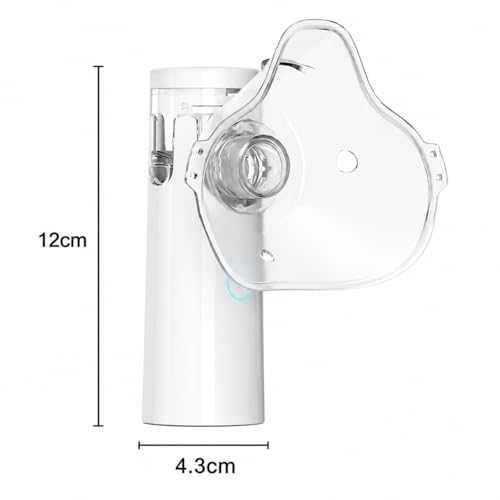 Nebulizador Portátil Ultrassônico Silencioso Sem Fio USB ou Pilha Névoa Fina Compacto para Crianças e Adultos