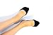 Thirty48 Women’s Premium No Show Socks with Non Slip Grip(One Size (6-9), Black(3 Pairs))