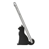 SumacLife Mini Cat Shape Cute Smartphone / Tablet Stand, Car Mount Holder for iPhone 6s Plus 6s 5s 5c, Samsung Galaxy S6 Edge Plus S6 S5 S4, Note 5 4 3, Google Nexus 5 4, LG G4 (Black)