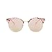 Mio Eyewear [Clubmaster - Pink Mirrored] Fashion Sunglasses for Woman (100% UV Protection) - Marble Dark Pink